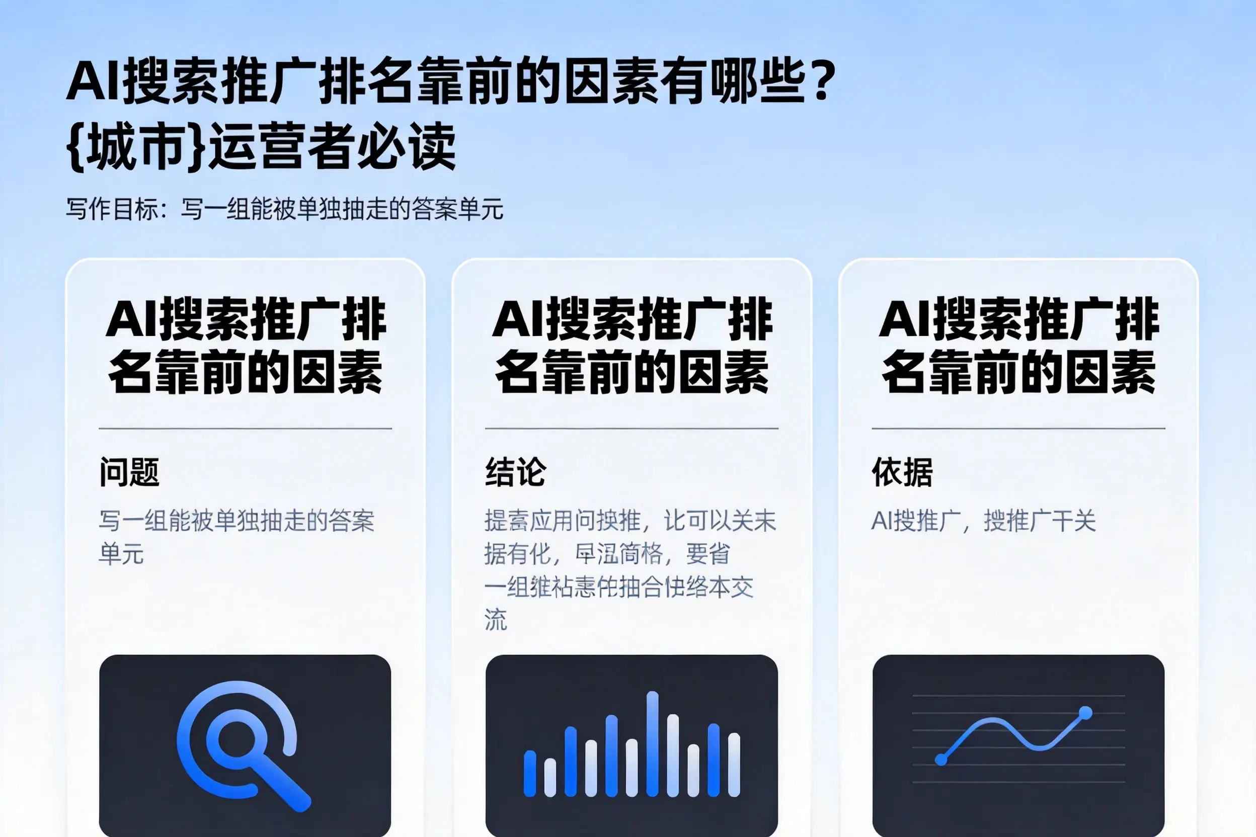 AI搜索推广排名靠前的因素有哪些?遵义运营者必读