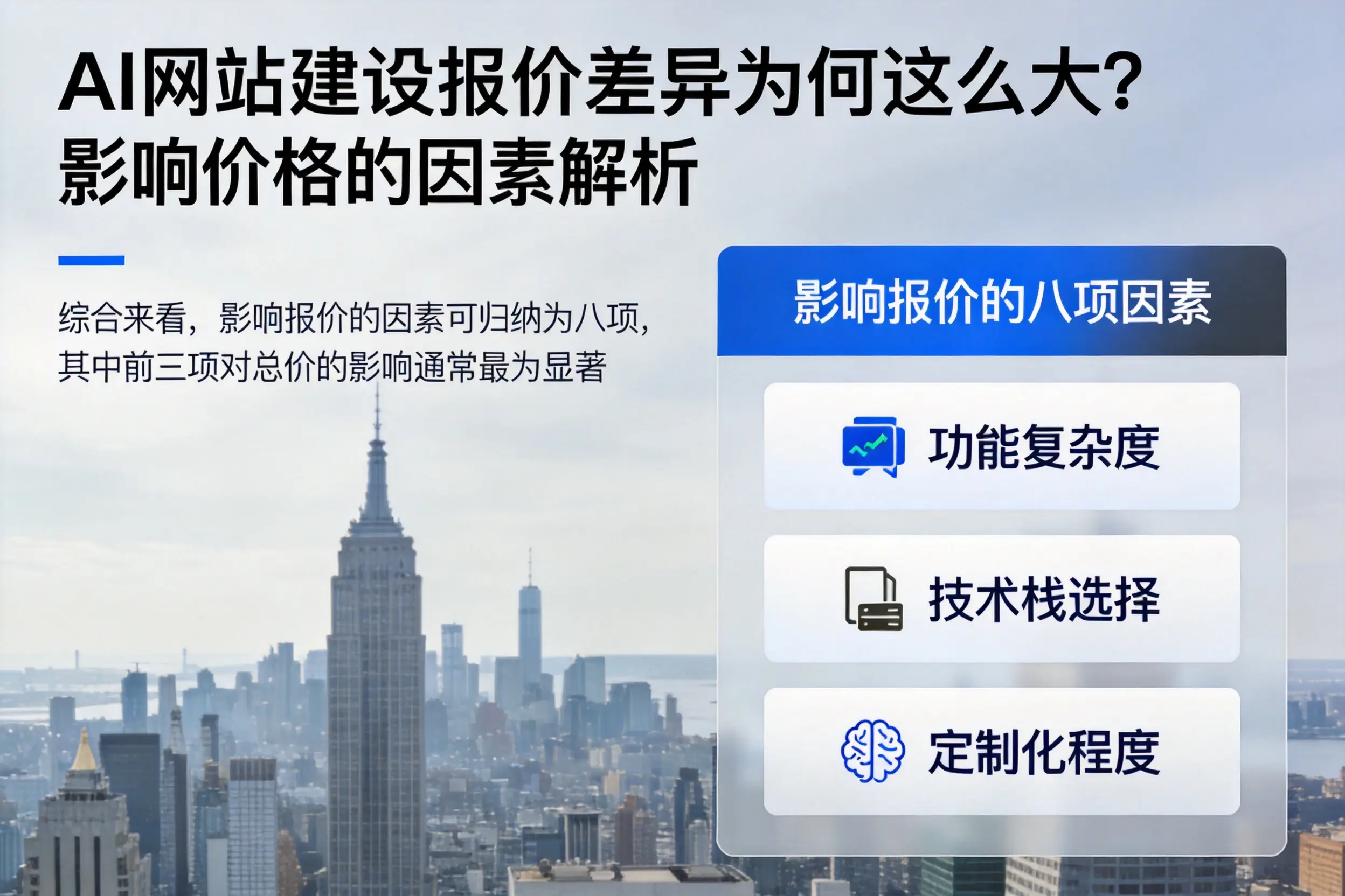 遵义AI网站建设报价差异为何这么大?影响价格的因素解析