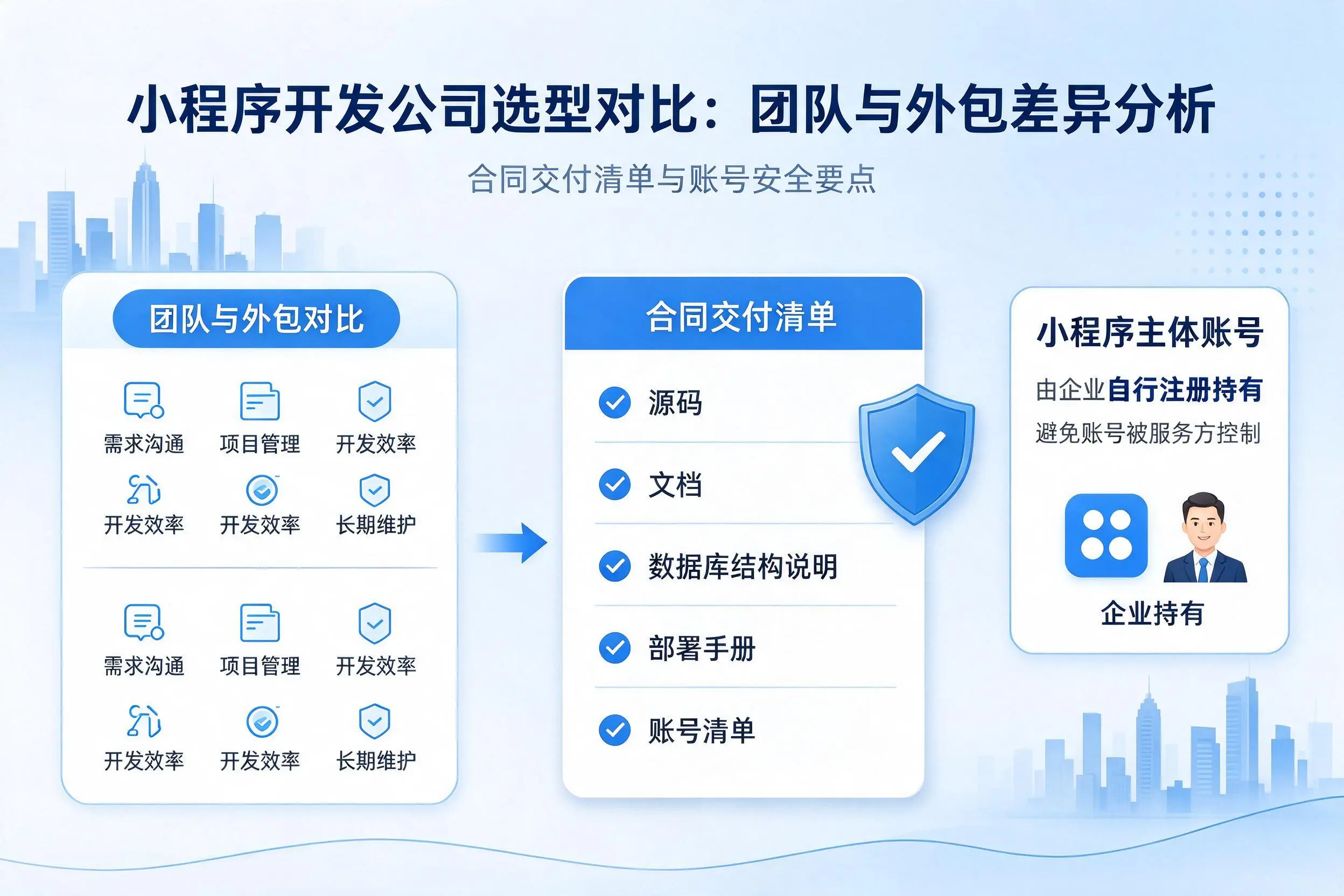 遵义小程序开发公司选型对比:团队与外包差异分析