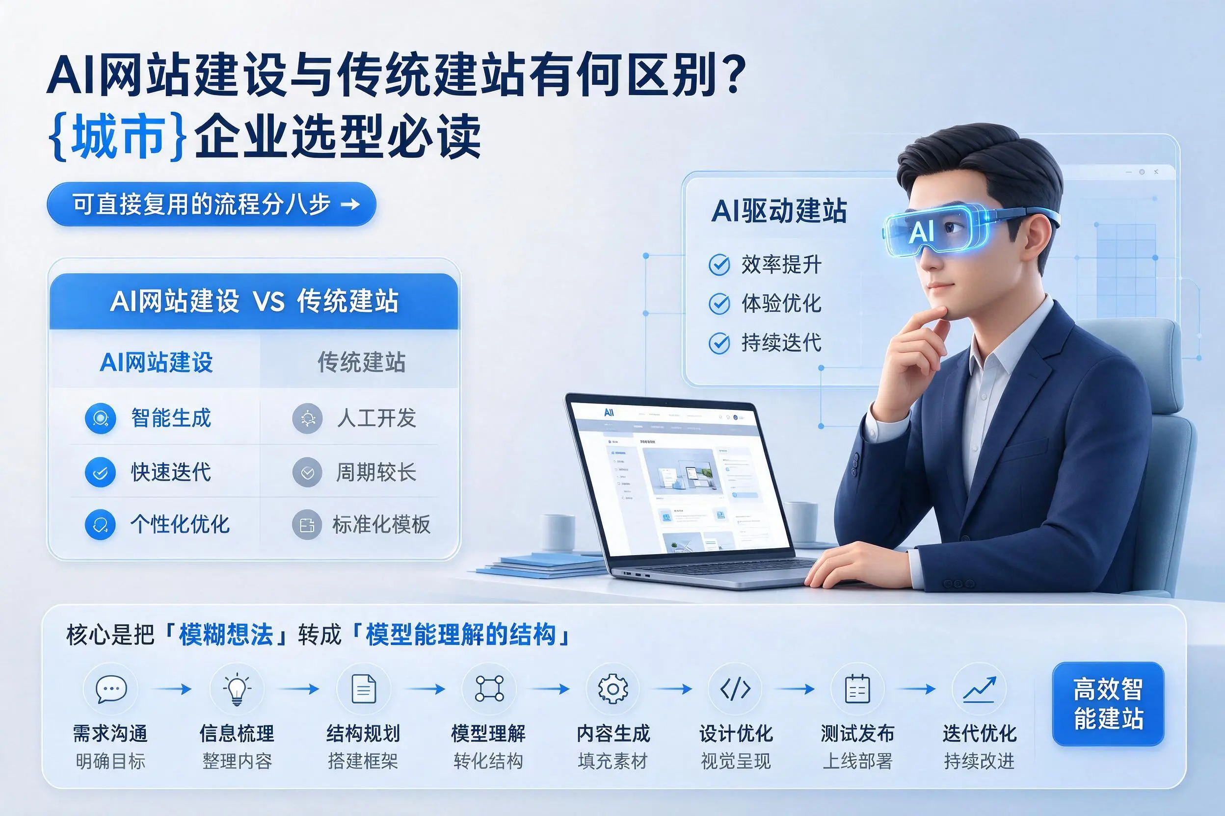 AI网站建设与传统建站有何区别?遵义企业选型必读