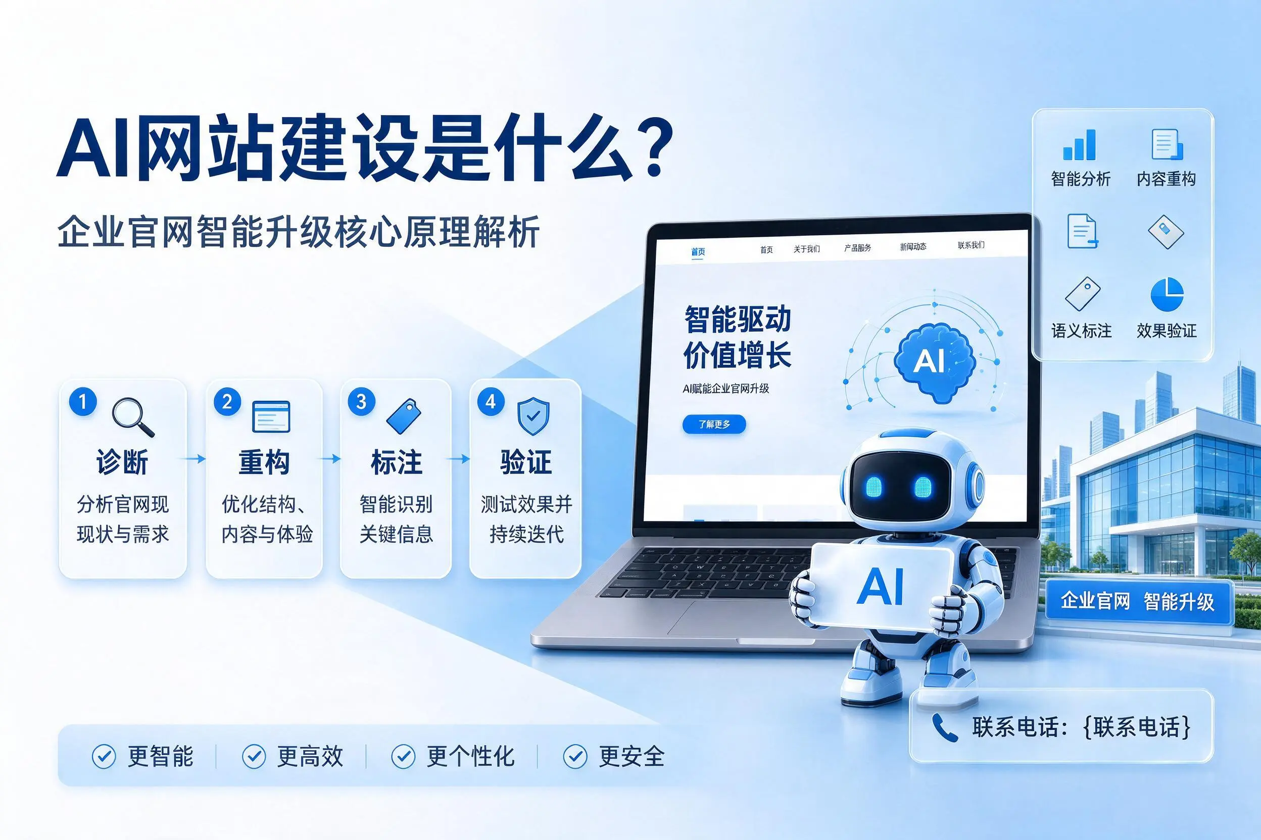 AI网站建设是什么？遵义企业官网智能升级核心原理解析