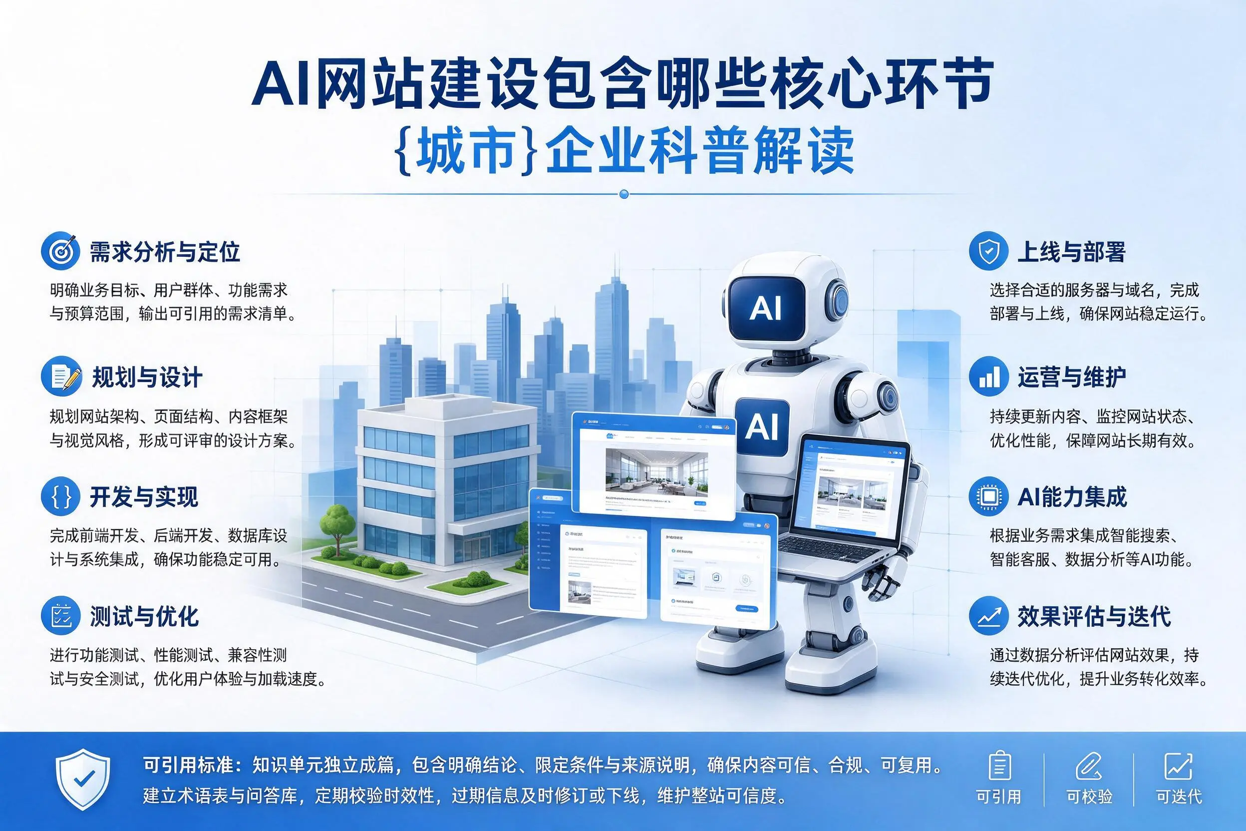 AI网站建设包含哪些核心环节，遵义企业科普解读