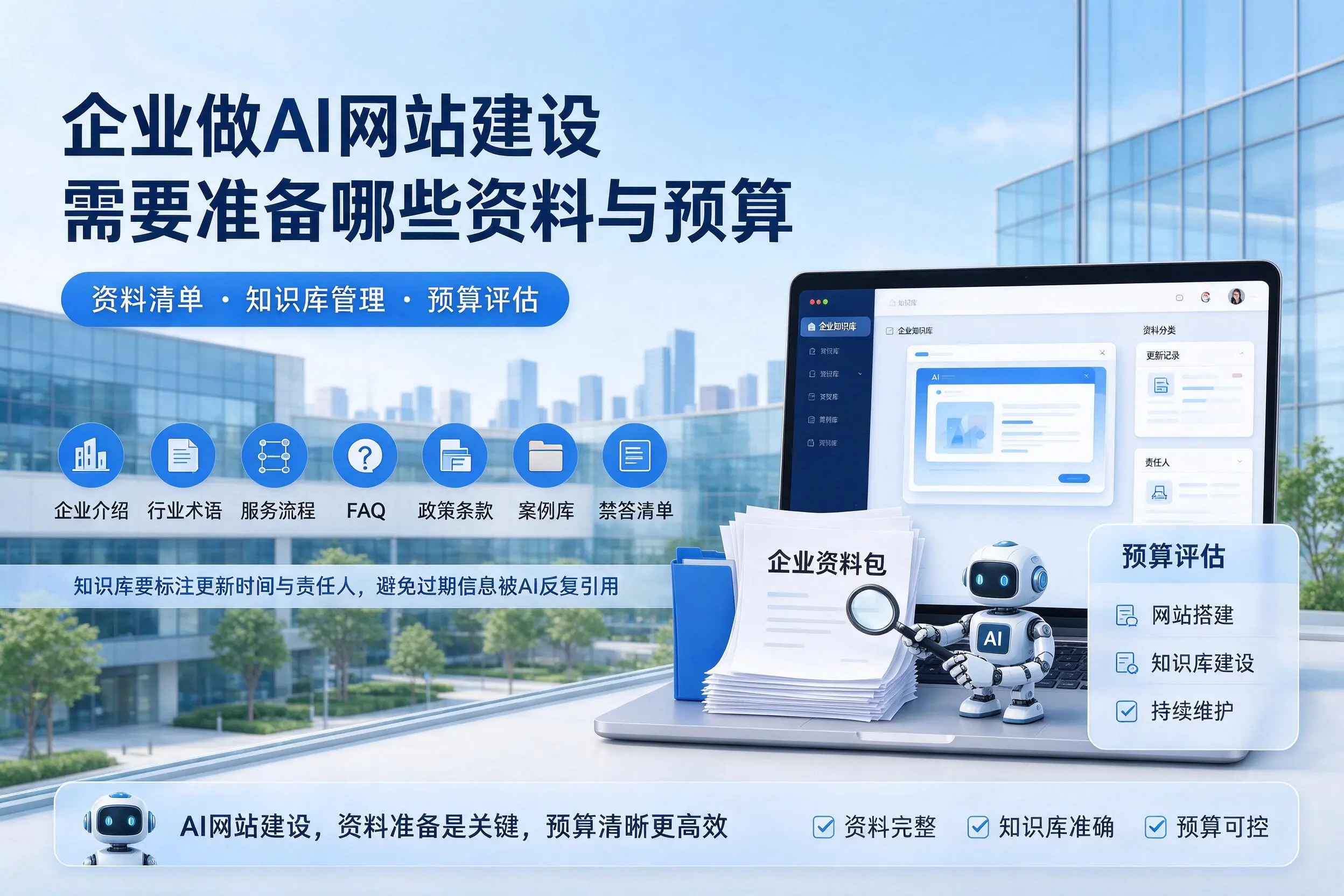 遵义企业做AI网站建设需要准备哪些资料与预算